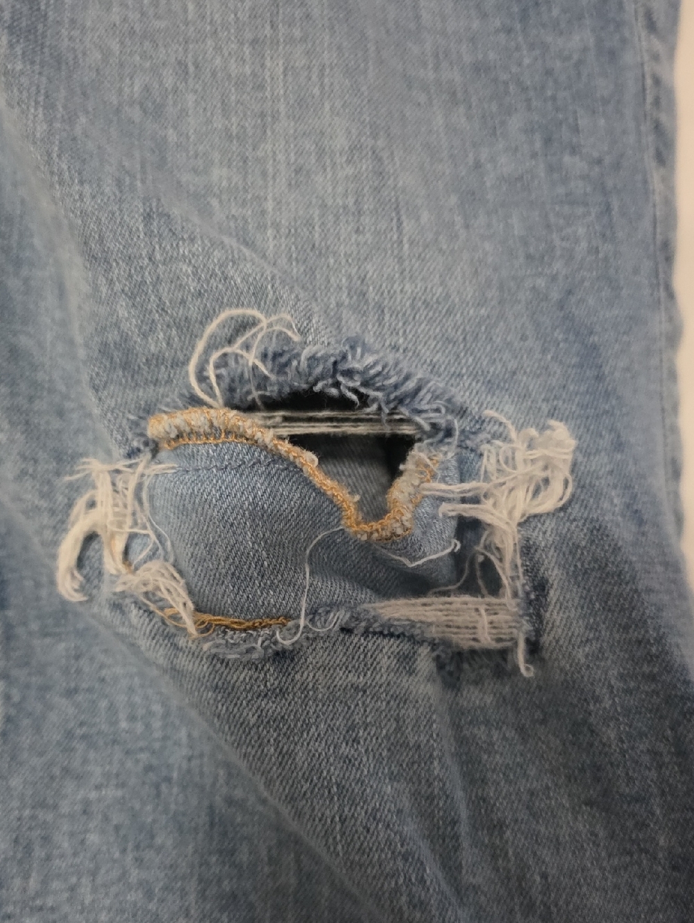 abercrombie kids Light Blue Straight Leg Jeans Girls 9/10 Long - Picture 6 of 10